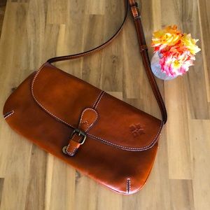 EUC Patricia Nash Brown Leather Crossbody